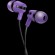CANYON SEP-4 Stereo earphone with microphone, 1.2m flat cable, Purple, 22*12*12mm, 0.013kg фото 1