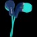 CANYON Stereo Earphones with inline microphone, Green+Blue image 1