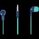 CANYON Stereo Earphones with inline microphone, Green+Blue paveikslėlis 2