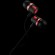CANYON Stereo earphones with microphone, 1.2M, red image 1