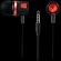 CANYON Stereo earphones with microphone, 1.2M, red фото 2