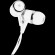 CANYON Stereo earphones with microphone, White image 1
