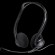 LOGITECH PC960 Corded Stereo Headset BLACK - USB image 1
