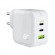 Green Cell White 65W GaN GC PowerGan mains charger for Laptop, MacBook, Phone, Tablet, Nintendo Switch - 2x USB-C, 1x image 1