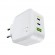Green Cell White 65W GaN GC PowerGan mains charger for Laptop, MacBook, Phone, Tablet, Nintendo Switch - 2x USB-C, 1x image 2