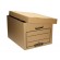 Arhīva kaste ar noņemamu vāku Fellowes Basics, 325x260x415mm, brūna paveikslėlis 2