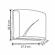 Papīra dvieļu turētājs VIALLI K1, Z-Salv, loksnēs, balts, 22.5x27.5x9.5cm image 2