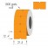 Marķēšanas uzlīmes 21.5X12mm, oranžas,1000uzl. image 1