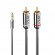 CABLE AUDIO 3.5MM TO PHONO 2M/CROMO 35334 LINDY image 2