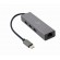 I/O ADAPTER USB-C TO LAN RJ45/USB HUB A-CMU3-LAN-01 GEMBIRD фото 1
