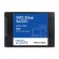 SSD|WESTERN DIGITAL|Blue SA510|250GB|SATA 3.0|Write speed 440 MBytes/sec|Read speed 555 MBytes/sec|2,5"|TBW 100 TB|MTBF 1750000 hours|WDS250G3B0A image 1