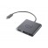 Dell | Adapter | USB-C to HDMI/DP with Power Pass-Through | Black | USB-C Male | HDMI Female; USB Female; USB-C (power only) Female | 0.18 m paveikslėlis 2