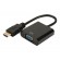 Digitus | HDMI to VGA converter adapter | DA-70461 | Black image 2
