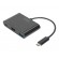 Digitus | USB Type-C HDMI Multiport Adapter | DA-70855 | Black | USB Type-C | 0.15 m paveikslėlis 1