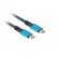 Lanberg | USB-C to USB-C Cable | CA-CMCM-45CU-0005-BK | 0.5 m | Black/Blue image 4