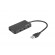 Natec | 4 Port Hub With USB 3.0 | Moth NHU-1342 | 0.15 m | Black image 1
