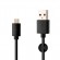 Fixed | Data And Charging Cable With USB/USB-C Connectors | Black paveikslėlis 1