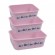 Stoneline | Awave Set of storage box | 21940 | Storage box | Capacity  L | 3 pc(s) | Dishwasher proof | Rose image 2