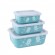 Stoneline | Awave Set of storage box | 21941 | Storage box | Capacity  L | 3 pc(s) | Dishwasher proof | Turquoise paveikslėlis 1