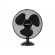 Mesko | Fan | MS 7308 | Table Fan | Black | Diameter 23 cm | Number of speeds 2 | Oscillation | 30 W | No image 2