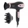 Adler | Hair Dryer | AD 2248b ION | 2200 W | Number of temperature settings 3 | Ionic function | Diffuser nozzle | Black/Pink фото 1