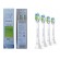 Philips | Toothbrush replacement | HX6064/10 | Heads | For adults | Number of brush heads included 4 | Number of teeth brushing modes Does not apply | White image 4