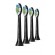 Philips | Toothbrush replacement | HX6064/11 | Heads | For adults | Number of brush heads included 4 | Number of teeth brushing modes Does not apply | Black image 1
