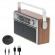 Camry | Bluetooth Radio | CR 1183 | 16 W | AUX in | Wooden image 5