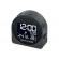 Muse | M-09C | Portable Travelling Alarm Clock | Black image 2