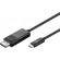 Goobay | USB-C- DisplayPort adapter cable (4k 60 Hz) | USB-C male | DisplayPort male | USB-C to DP | 1.2 m paveikslėlis 1