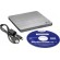 H.L Data Storage | Ultra Slim Portable DVD-Writer | GP60NS60 | Interface USB 2.0 | DVD±R/RW | CD read speed 24 x | CD write speed 24 x | Silver | Desktop/Notebook image 3