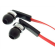 Gembird | Porto earphones with microphone and volume control with flat cable | Built-in microphone | 3.5 mm | Red/Black paveikslėlis 3