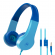 Motorola | Kids Wired Headphones | Moto JR200 | Over-Ear Built-in microphone | Over-Ear | 3.5 mm plug | Blue image 1