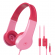 Motorola | Kids Wired Headphones | Moto JR200 | Over-Ear Built-in microphone | Over-Ear | 3.5 mm plug | Pink image 1