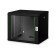 Digitus | Wall Mounting Cabinet | DN-19 09-U-SW | Black | IP protection class: IP20; Front door: Glass door image 1