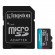 Kingston | microSD | Canvas Go! Plus | 128 GB | MicroSD | Flash memory class 10 | SD Adapter фото 1