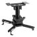 Projector mount DELTACO OFFICE for flat/inclined ceilings, tilt, swivel, rotate, 45 kg, black / ARM-0410 image 2