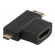 Adapter DELTACO HDMI-M/miniHDMI-F/microHDMI-F/HDMI-22G image 1