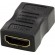 HDMI adapter DELTACO 19-pin female - female, black / HDMI-12 image 1