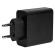 USB wall charger DELTACO with dual ports and PD, 1x USB-A, 1x USB-C, PD, 36W, black / USBC-AC137 image 2