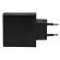 USB wall charger DELTACO with dual ports and PD, 1x USB-A, 1x USB-C, PD, 36W, black / USBC-AC137 image 3