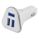 Car charger DELTACO, 5,2A, 3xUSB  white/silver / USB-CAR102 фото 3