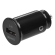 DELTACO 12/24 V USB car charger with compact size and 1x USB-A port, 2.4 A, 12 W, black USB-CAR123 image 1