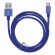 Cable MOB:A USB-A - MicroUSB 2.4A, 1m, blue / 383214 image 3