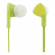 Earphones STREETZ, with microphone, lime green / HL-333 image 1