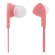 Earphones STREETZ, with microphone, pink / HL-332 image 1