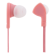 In-ear headset, 1-button remote, 3.5mm, microphone, STREETZ pink / HL-354 image 1