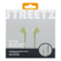 STREETZ In-ear headphones with microphone, media / answer button, 3.5 mm, tangle-free, lime green HL-W105 image 3