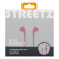 STREETZ In-ear headphones with microphone, media / answer button, 3.5 mm, tangle-free, pink HL-W104 image 3