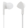 STREETZ In-ear headphones with microphone, media / answer button, 3.5 mm, tangle-free, white / HL-W103 image 1